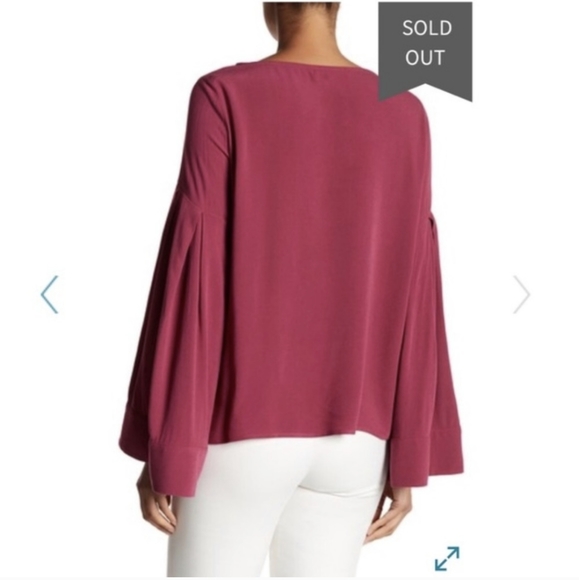 RO&DE pleated bell sleeve blouse - Picture 2 of 6